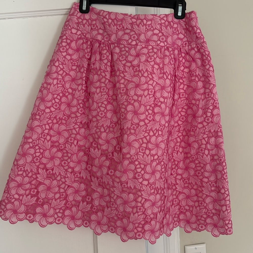 Lily Pulitzer pink eyelet skirt